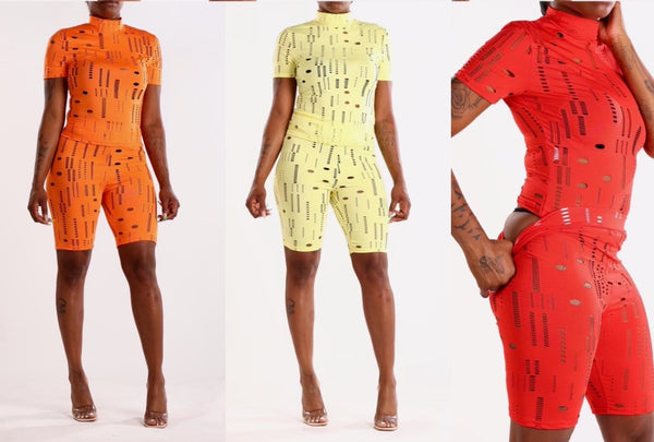 2 PC "Hold Up" short set